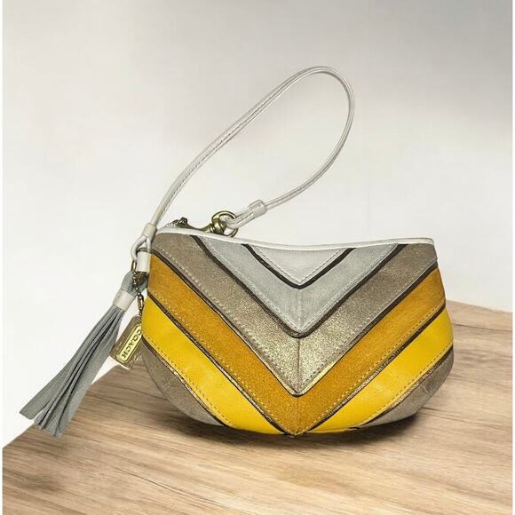 Vintage Coach 3664 Limited Edition Soho Chevron Medium Hobo & 6554 Wristlet - Picture 7 of 16